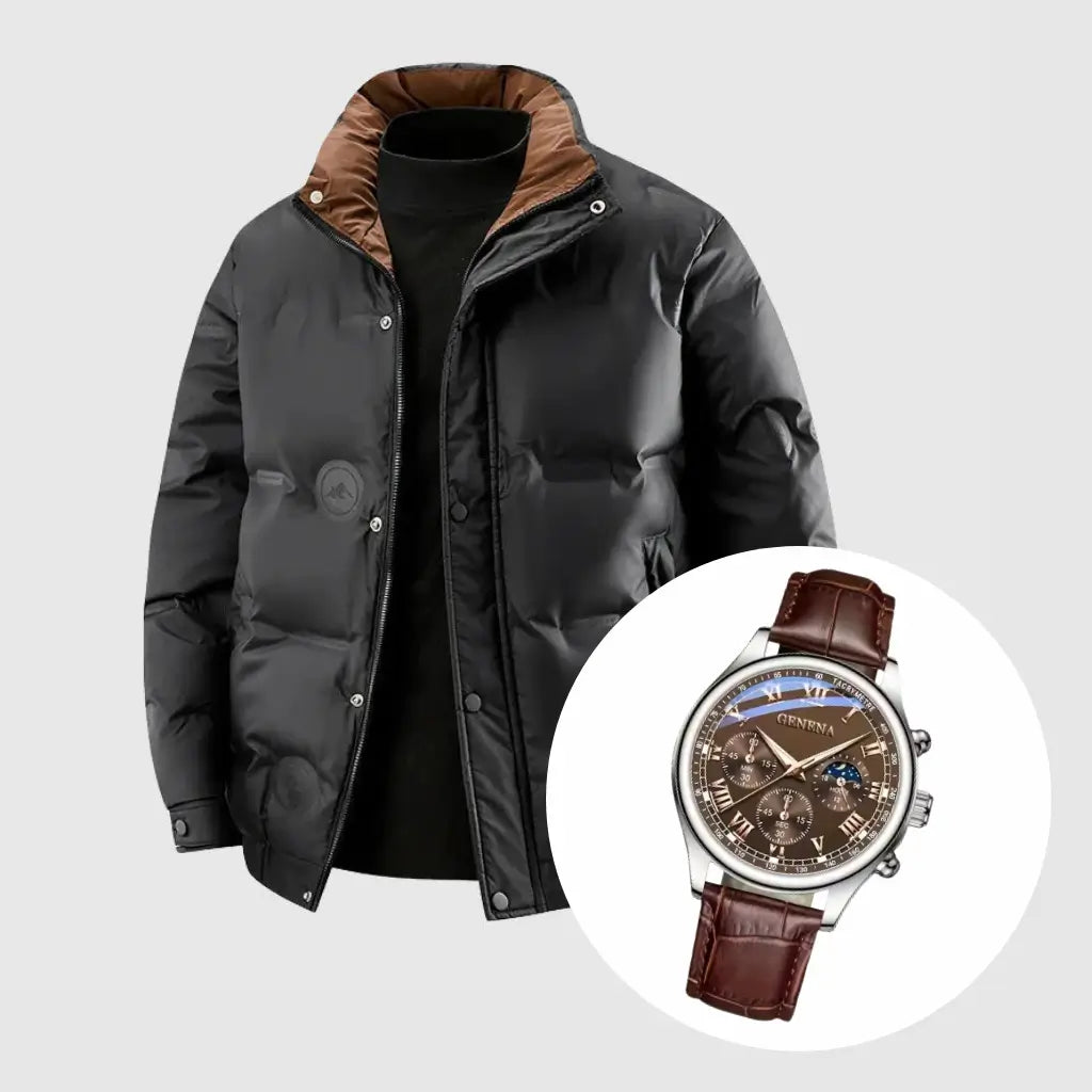 Thick Down Jacket + Free Luxury Timepiece