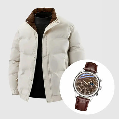 Thick Down Jacket + Free Luxury Timepiece