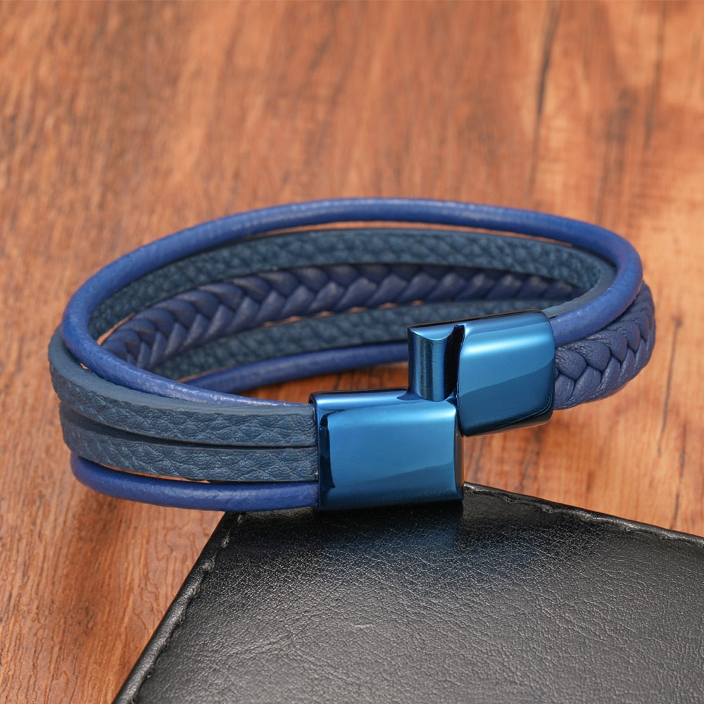 Handcrafted Multi-Layer Leather Bracelet