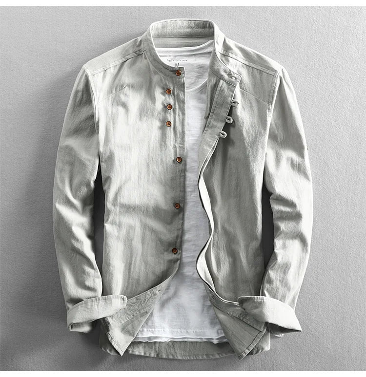 Premium Grandad Collar Shirt