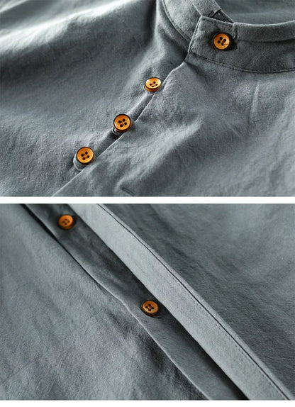 Premium Grandad Collar Shirt